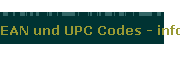 EAN und UPC Codes - info. Gomaro s.a.