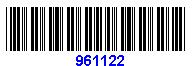 1 D barcode